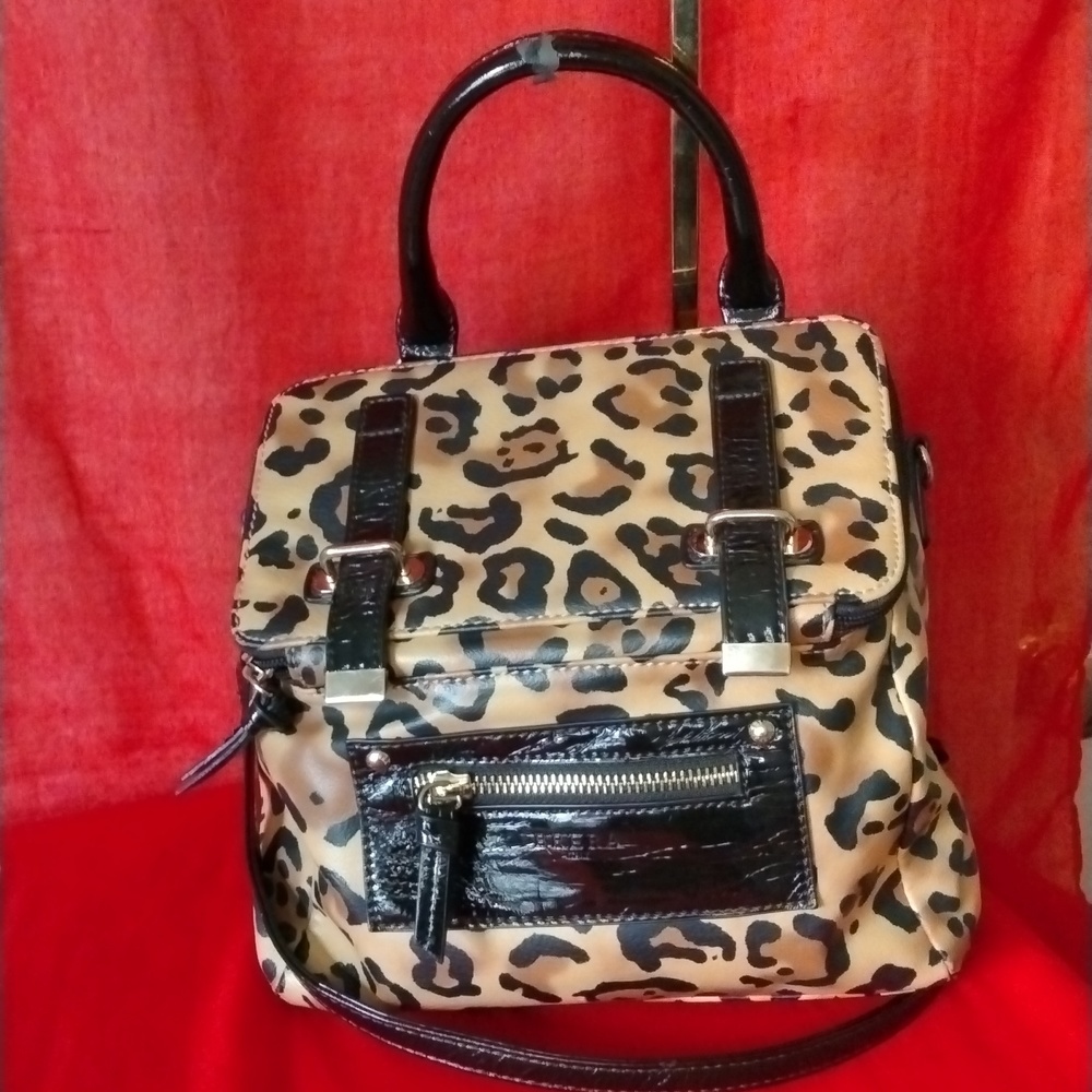 Brera Italian animal print crossbody bag